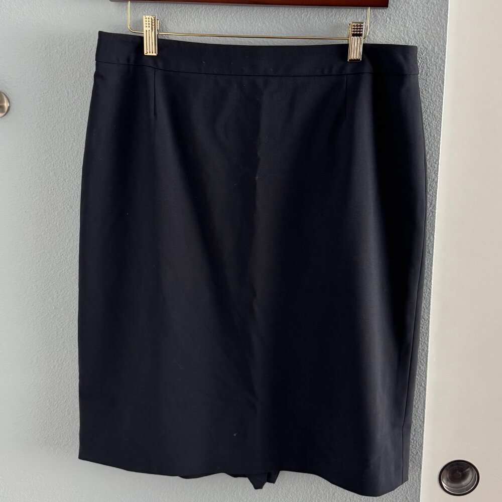 Hugo Boss navy pencil skirt
